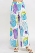 Printed Wide Leg Pant With Elastic Back-Product Type | Naughty Smile Fashion