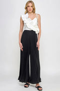 Cami Asymmetrical Ruffle Detail Pleated Bottom Jumpsuit-Product Type | Naughty Smile Fashion