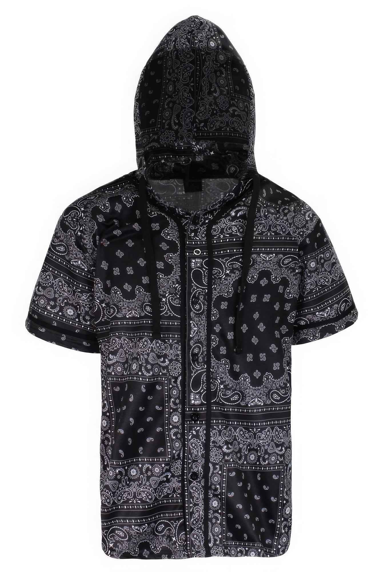 Hooded Bandana Baseball Jersey – men’s fashion, stylish and versatile