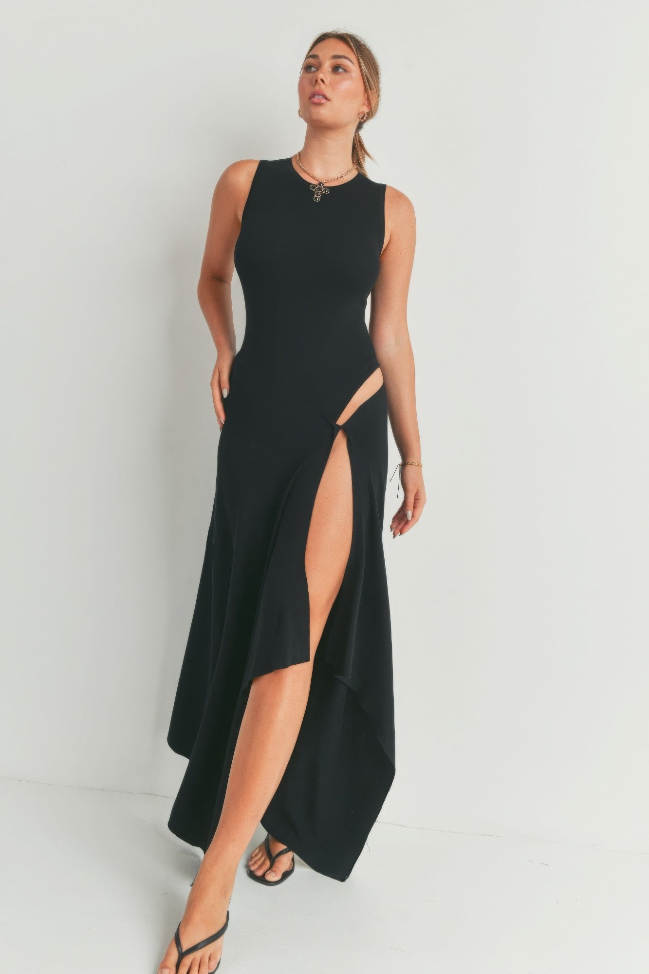 Maxi Dress With Slit-Product Type | Naughty Smile Fashion