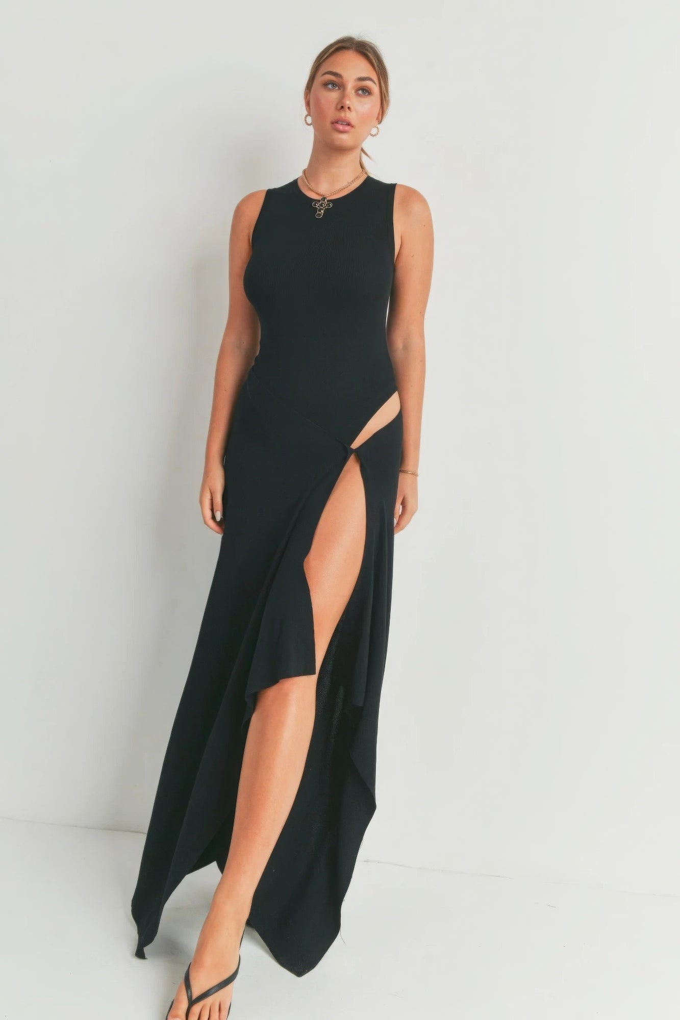 Maxi Dress With Slit-Product Type | Naughty Smile Fashion
