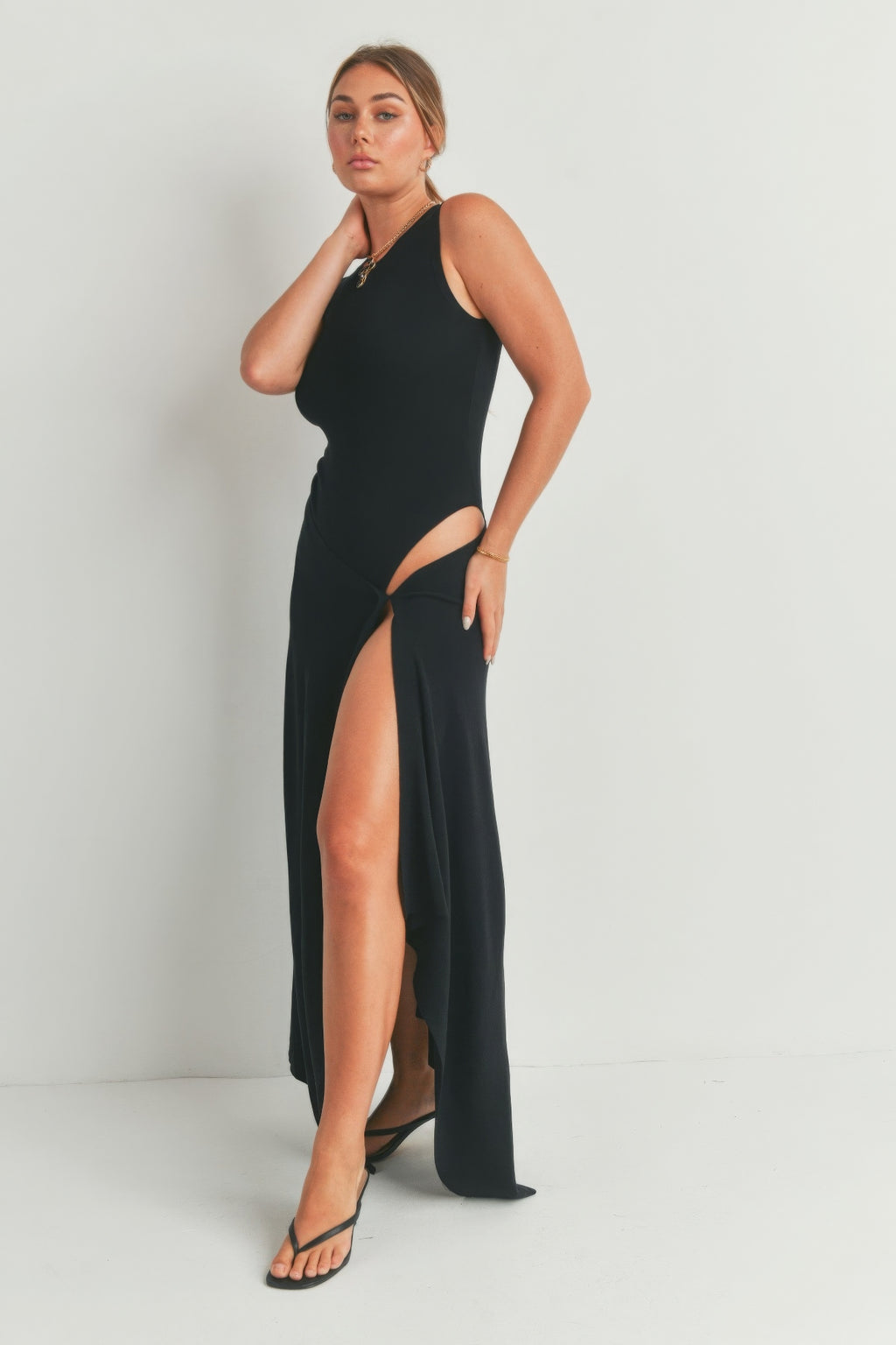 Maxi Dress With Slit-Product Type | Naughty Smile Fashion