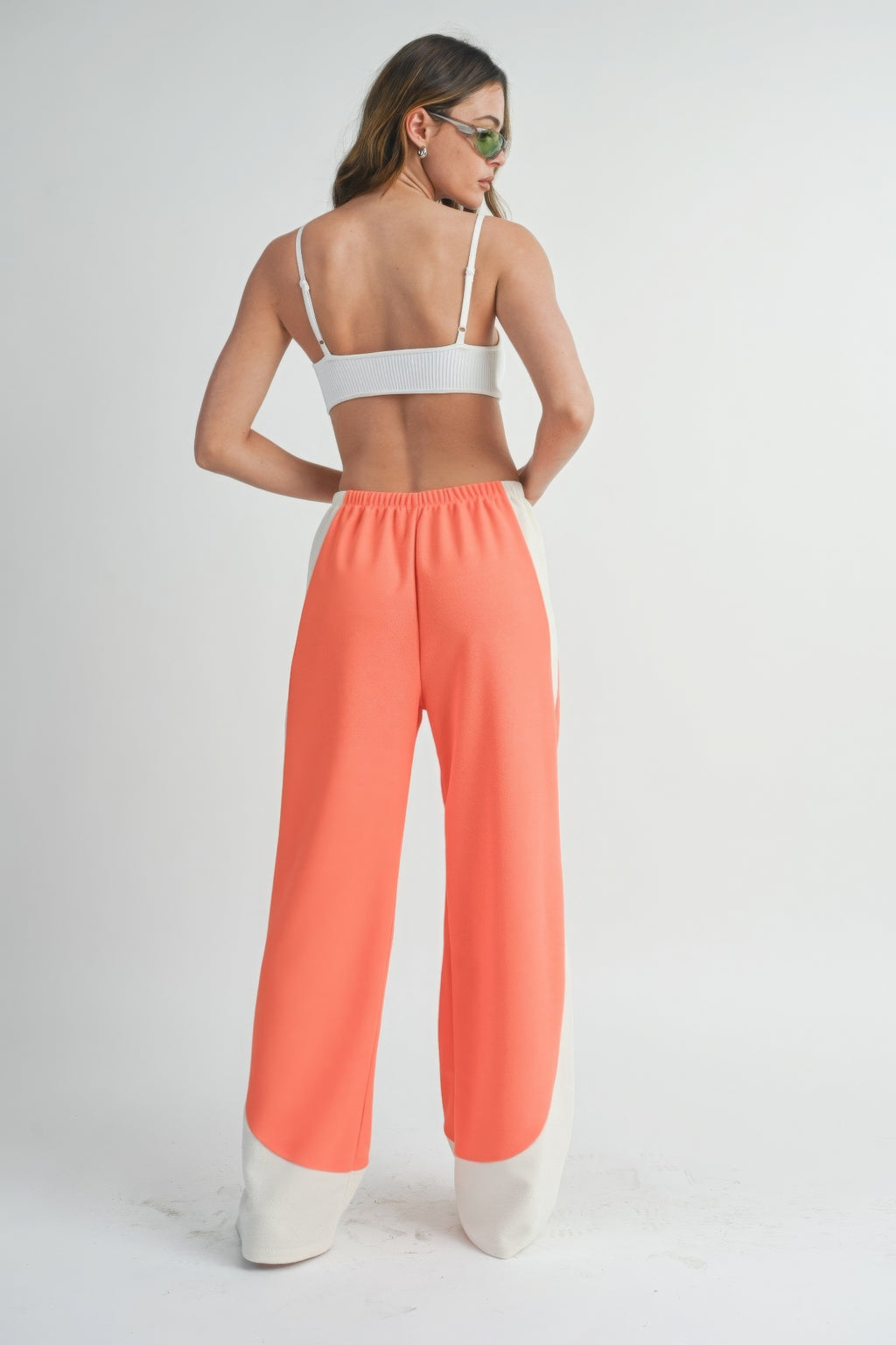 Two Toned Wide Leg Pants-Product Type | Naughty Smile Fashion