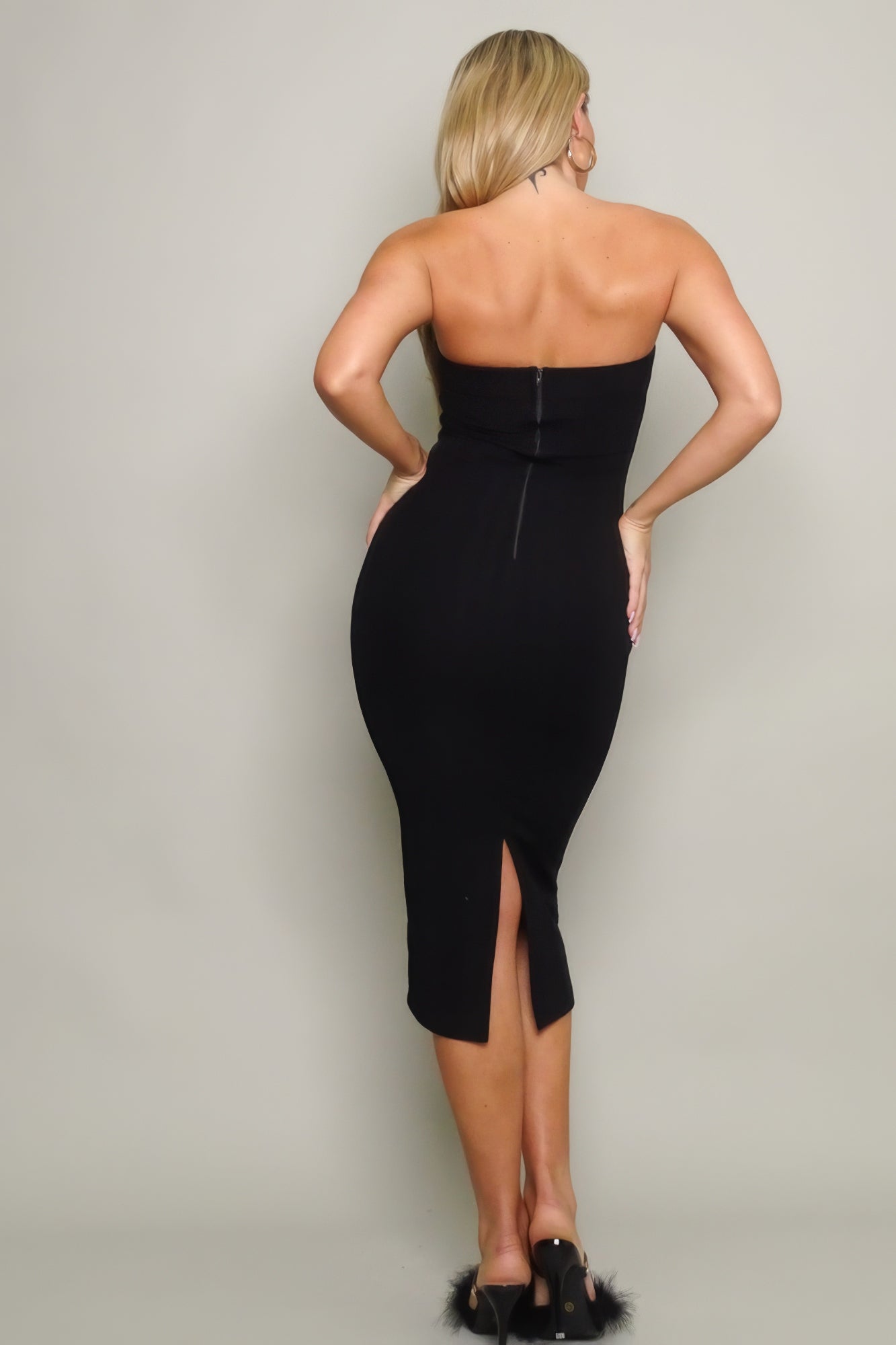 Knit Tube Midi Dress-Product Type | Naughty Smile Fashion