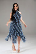 Halter Ruffled Dress-Product Type | Naughty Smile Fashion