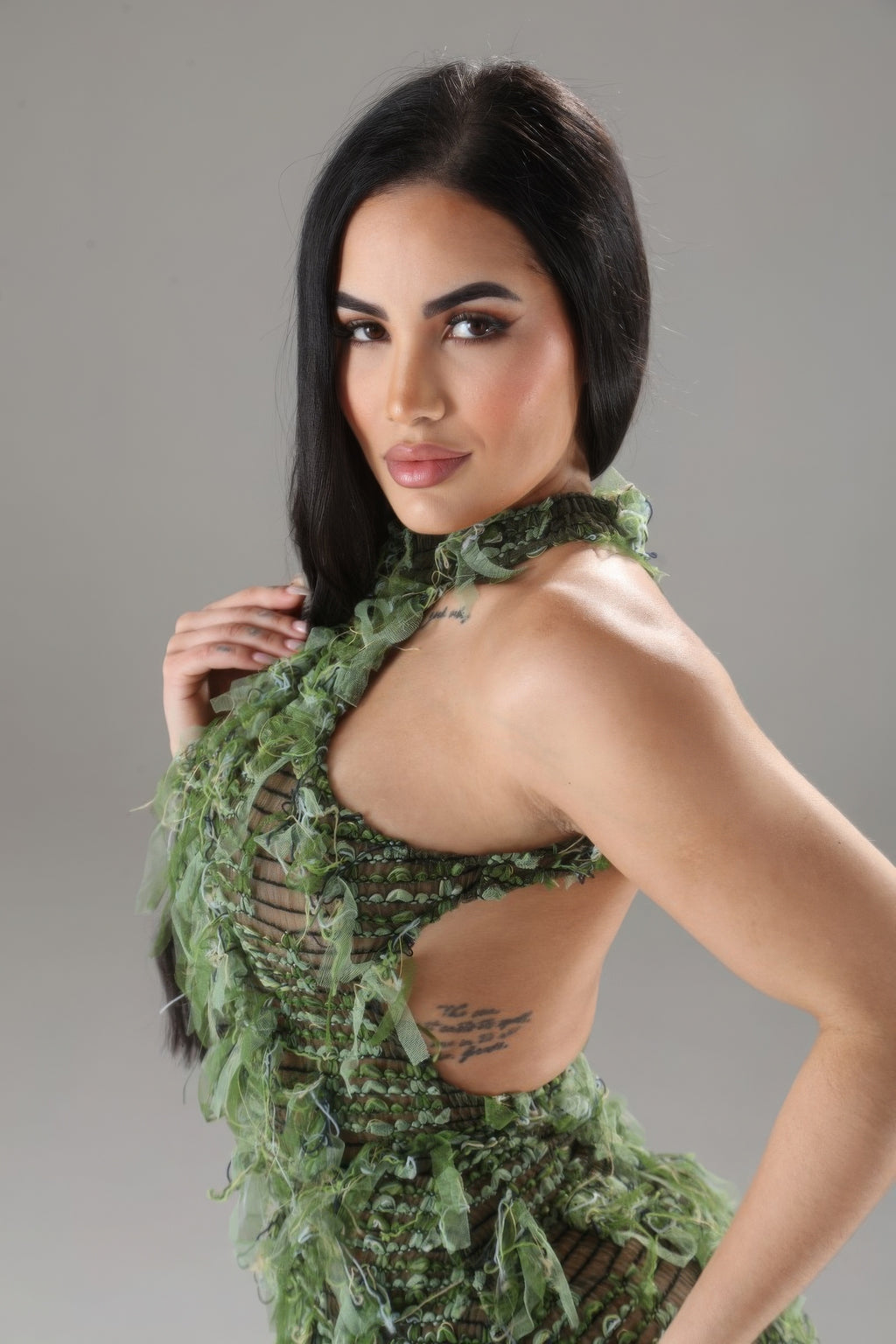 Halter Ruffled Dress-Product Type | Naughty Smile Fashion