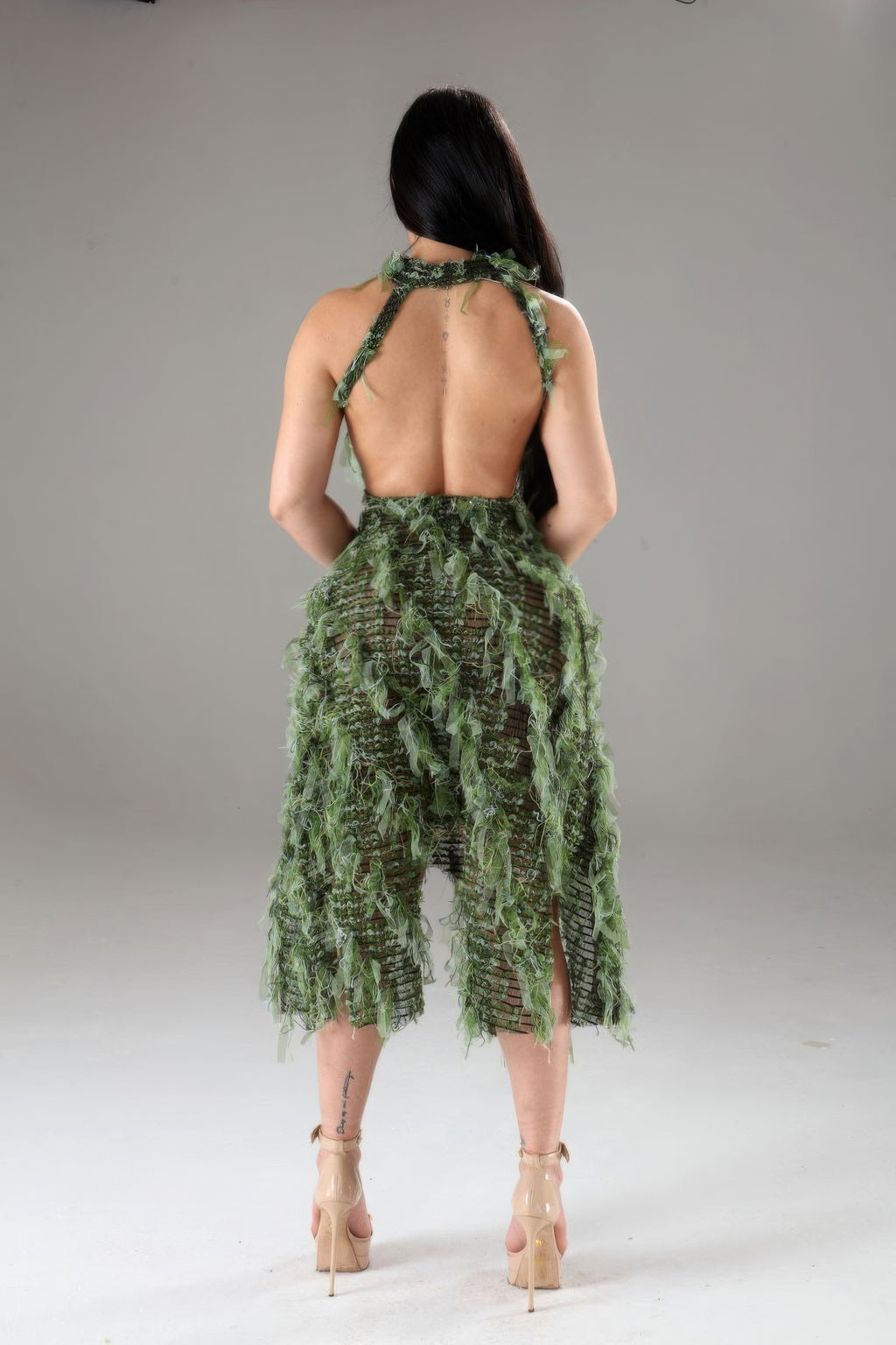 Halter Ruffled Dress-Product Type | Naughty Smile Fashion