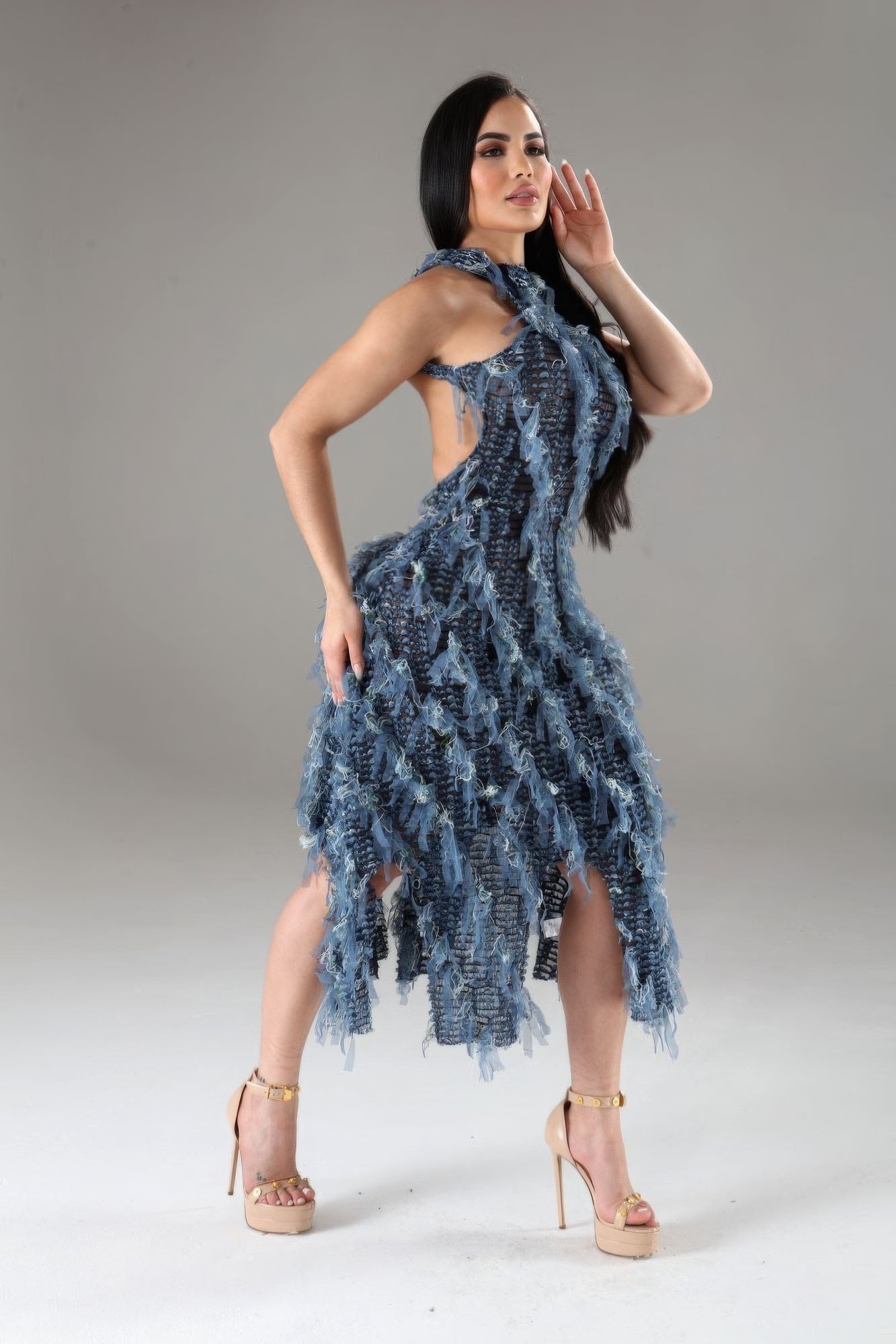 Halter Ruffled Dress-Product Type | Naughty Smile Fashion