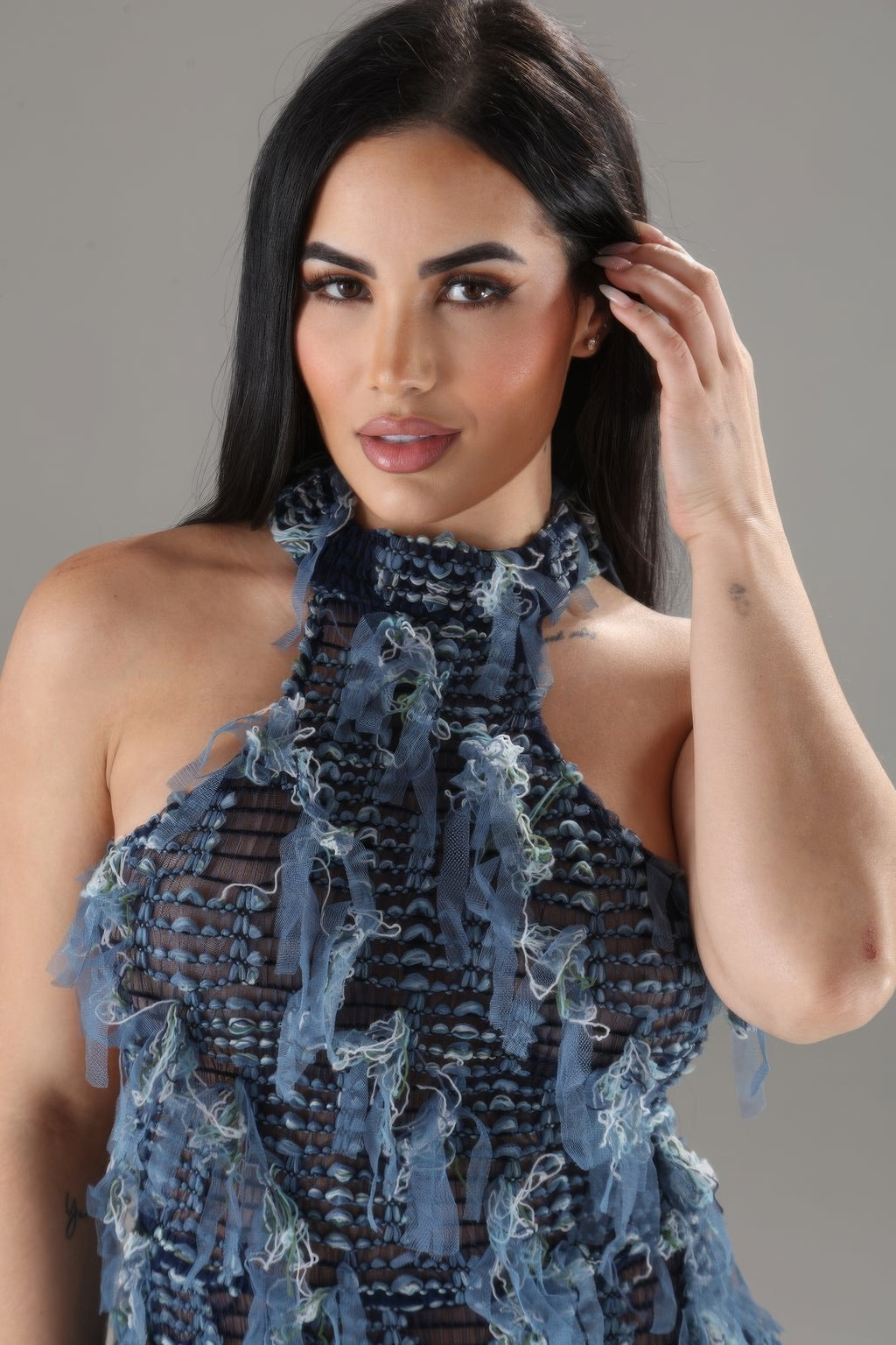 Halter Ruffled Dress-Product Type | Naughty Smile Fashion