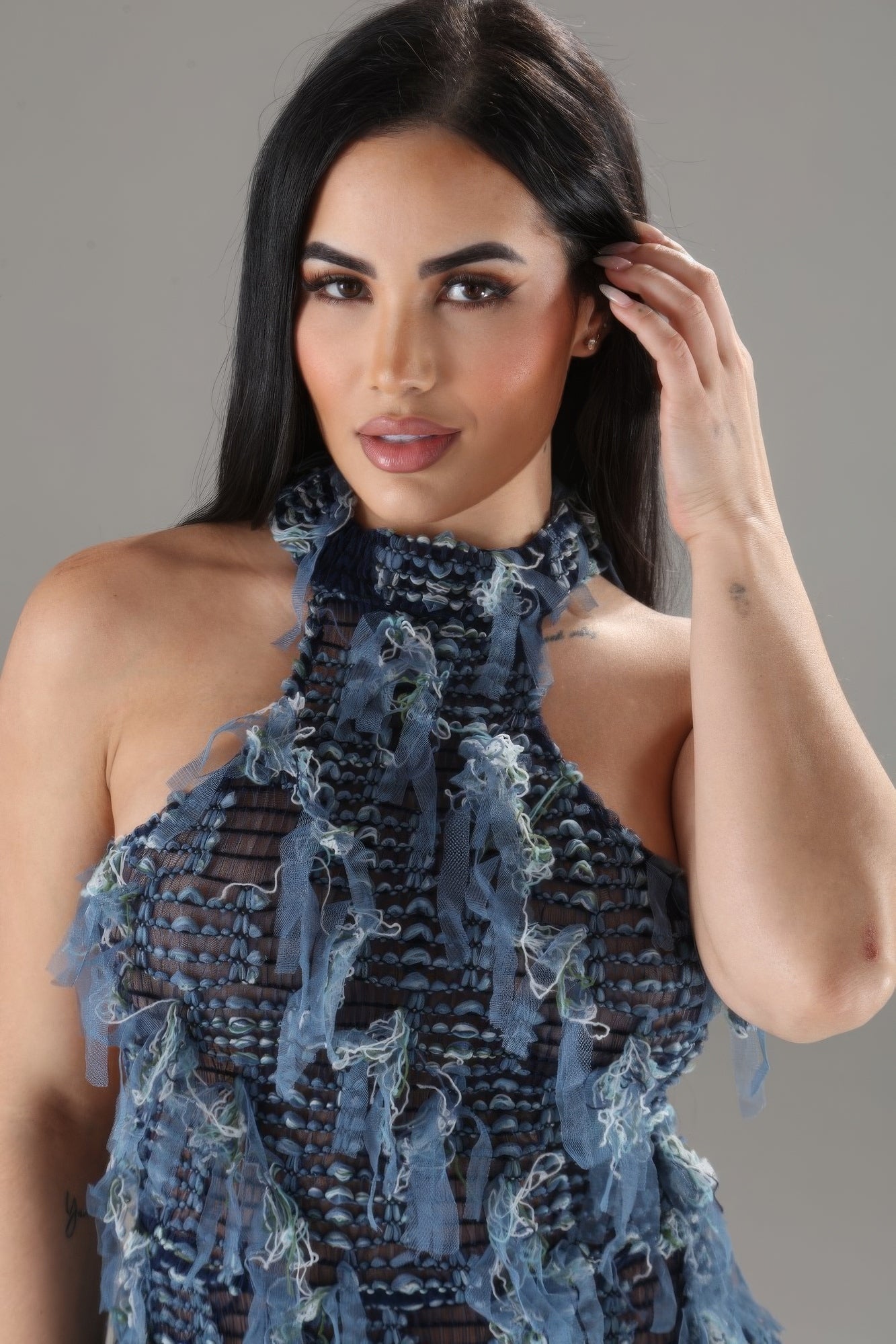Halter Ruffled Dress-Product Type | Naughty Smile Fashion