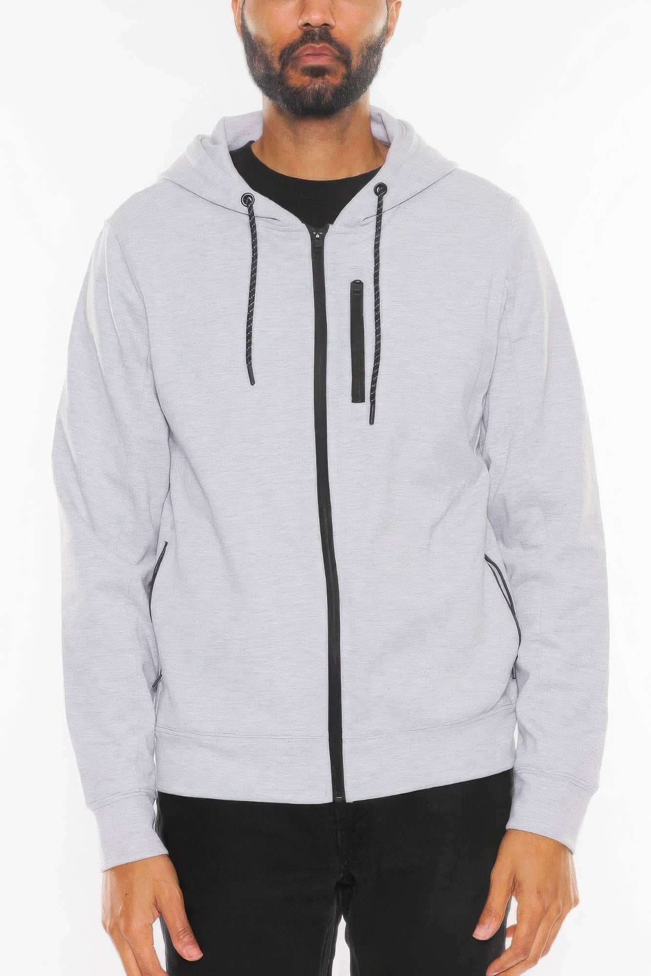 New Arrival – Solid Heathered Zip Up Jacket – New Arrival Now Live