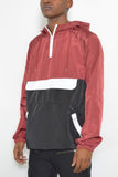 Color Block Anorak Jacket Pullover Windbreaker