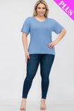 Plus Size Basic Short Sleeve T-shirt