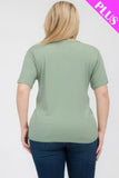 Plus Size Basic Short Sleeve T-shirt