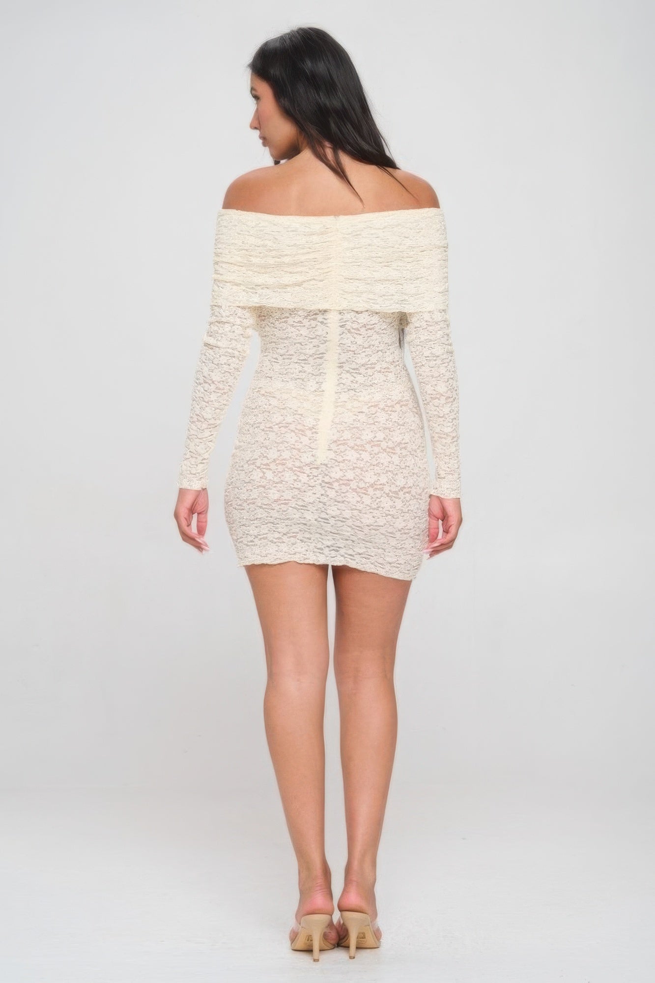 Off Shoulder Lace Dress-Product Type | Naughty Smile Fashion