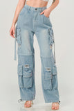 Denim Cargo Jeans