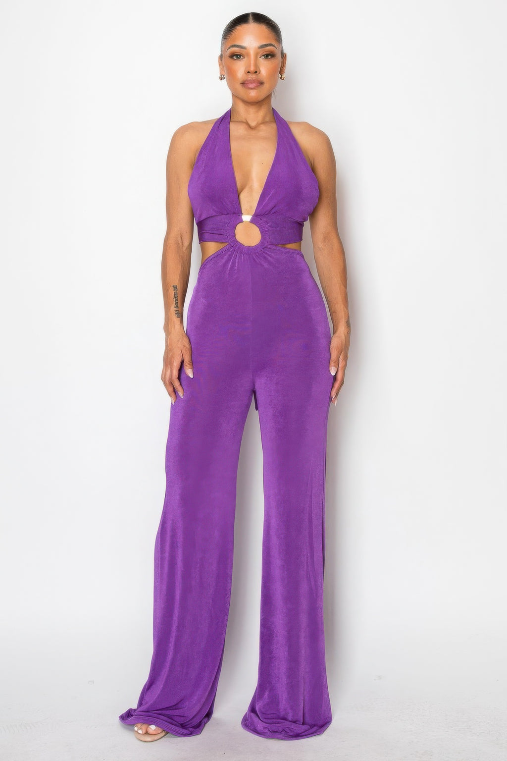 Olid Slinky Wide Legs Jumpsuit-Product Type | Naughty Smile Fashion