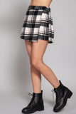 Wrap Plaid Jacquard Skort