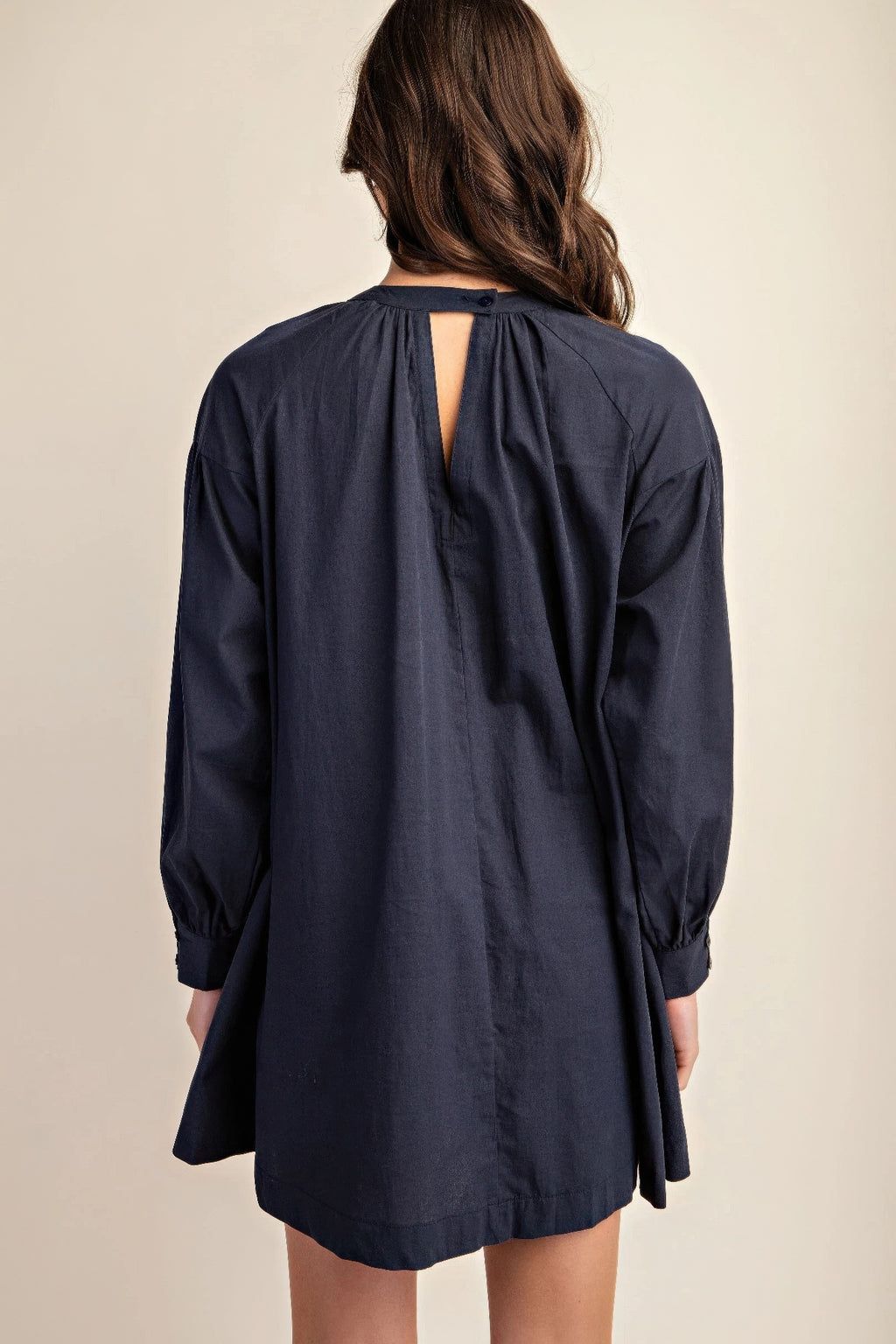 Long sleeve mini dress with lace detail-Product Type | Naughty Smile Fashion