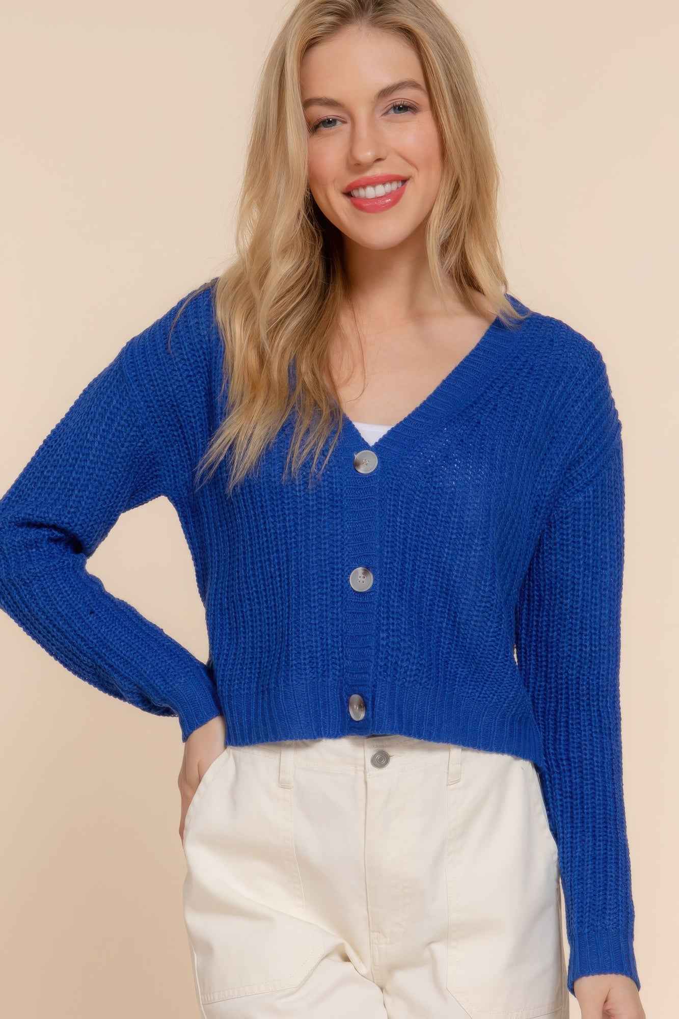 New Arrival – Long slv v-neck sweater cardigan – New Arrival Now Live