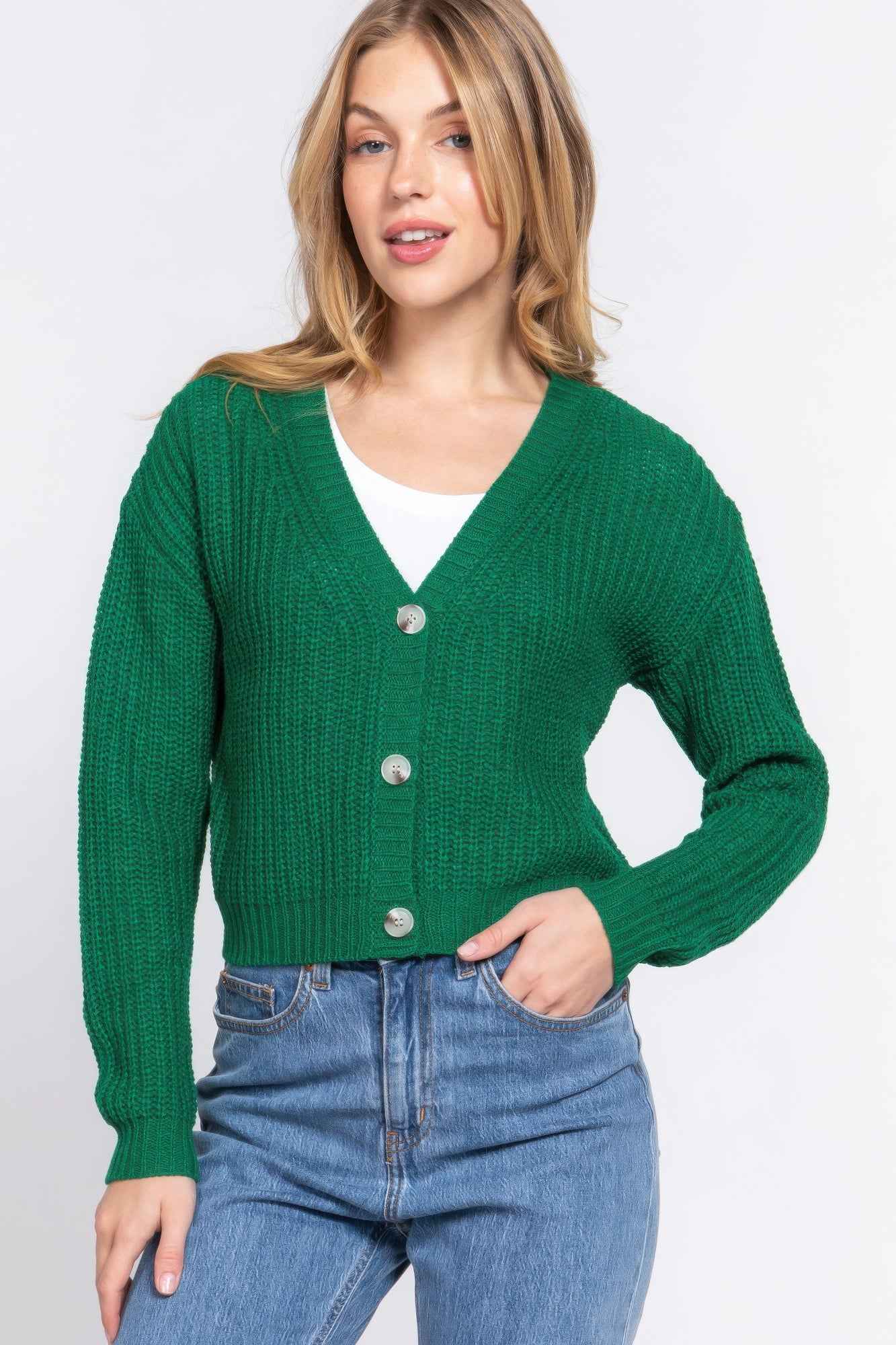 New Arrival – Long slv v-neck sweater cardigan – New Arrival Now Live