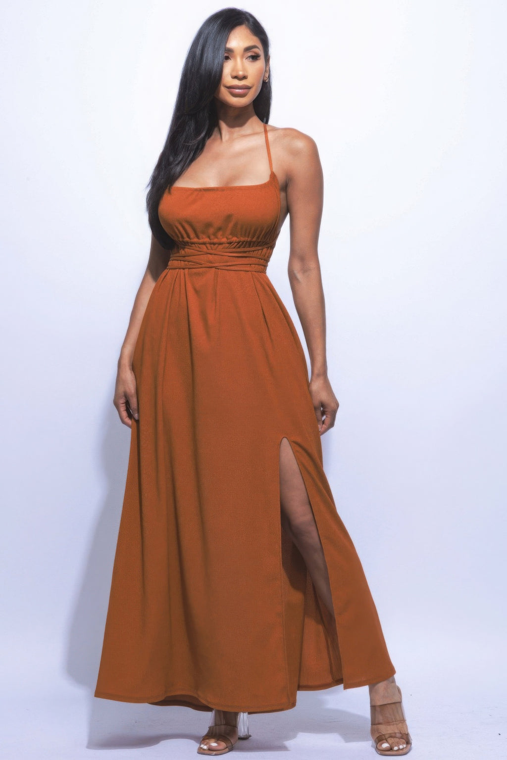 Side Slit Maxi Dress-Product Type | Naughty Smile Fashion
