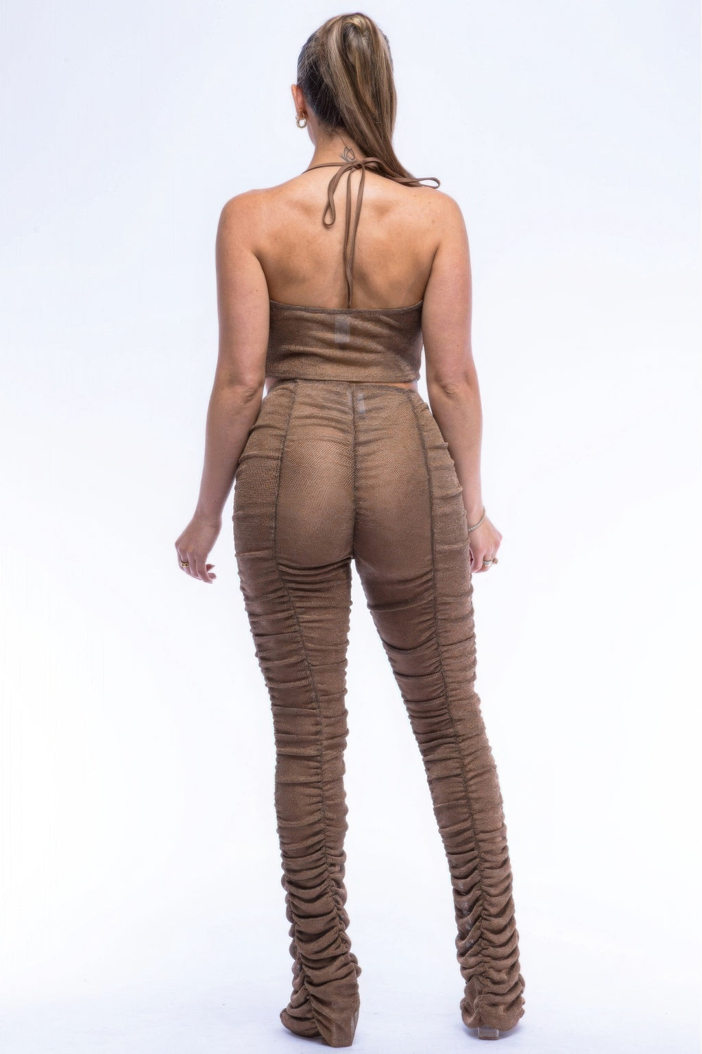 Halter Top Ruched Pants Set-Product Type | Naughty Smile Fashion