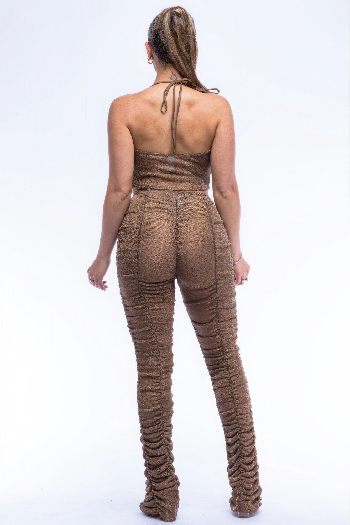 Halter Top Ruched Pants Set-Product Type | Naughty Smile Fashion