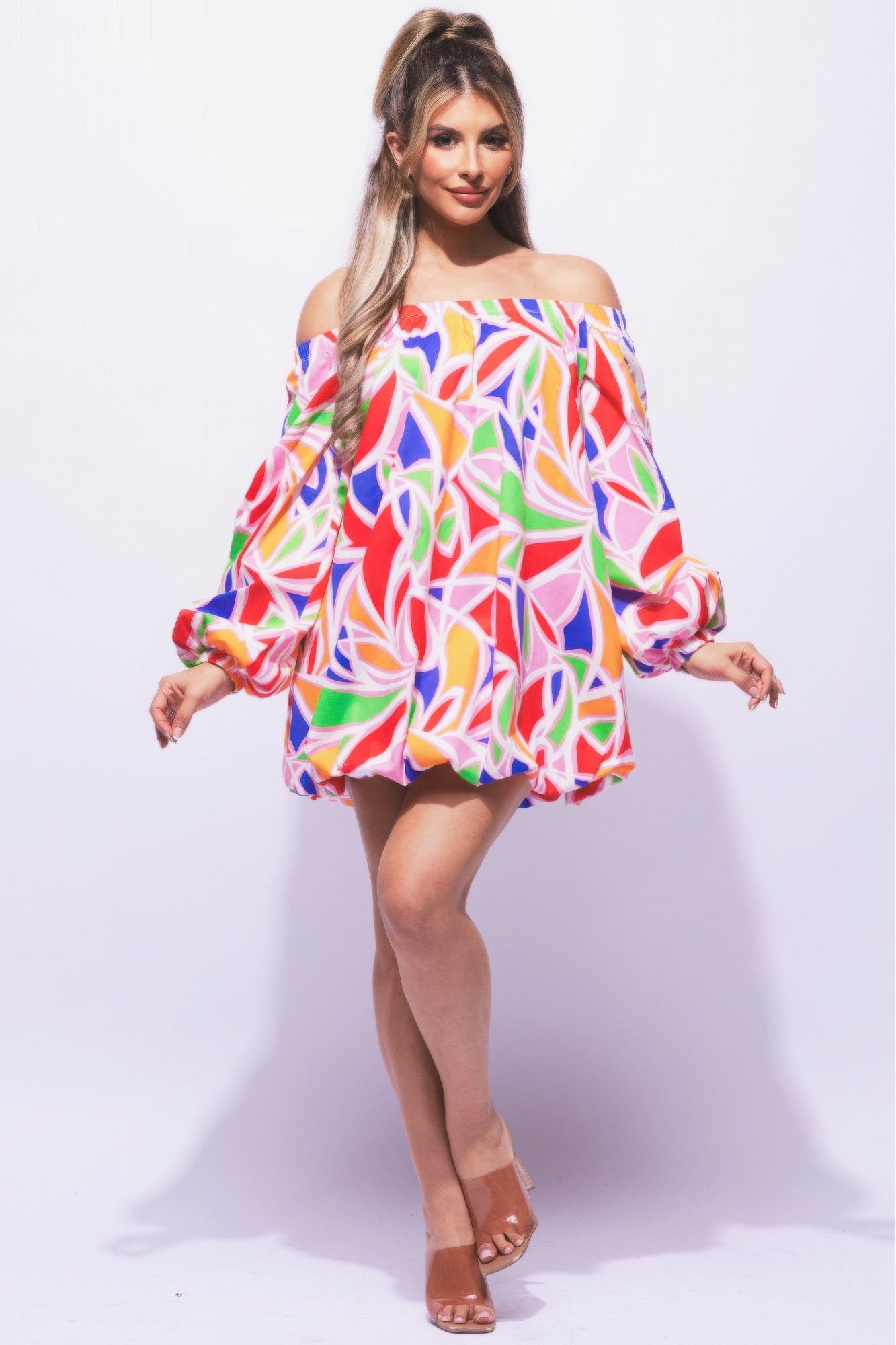 New Arrival – Off Shoulder Bubble Dress – New Arrival Now Live