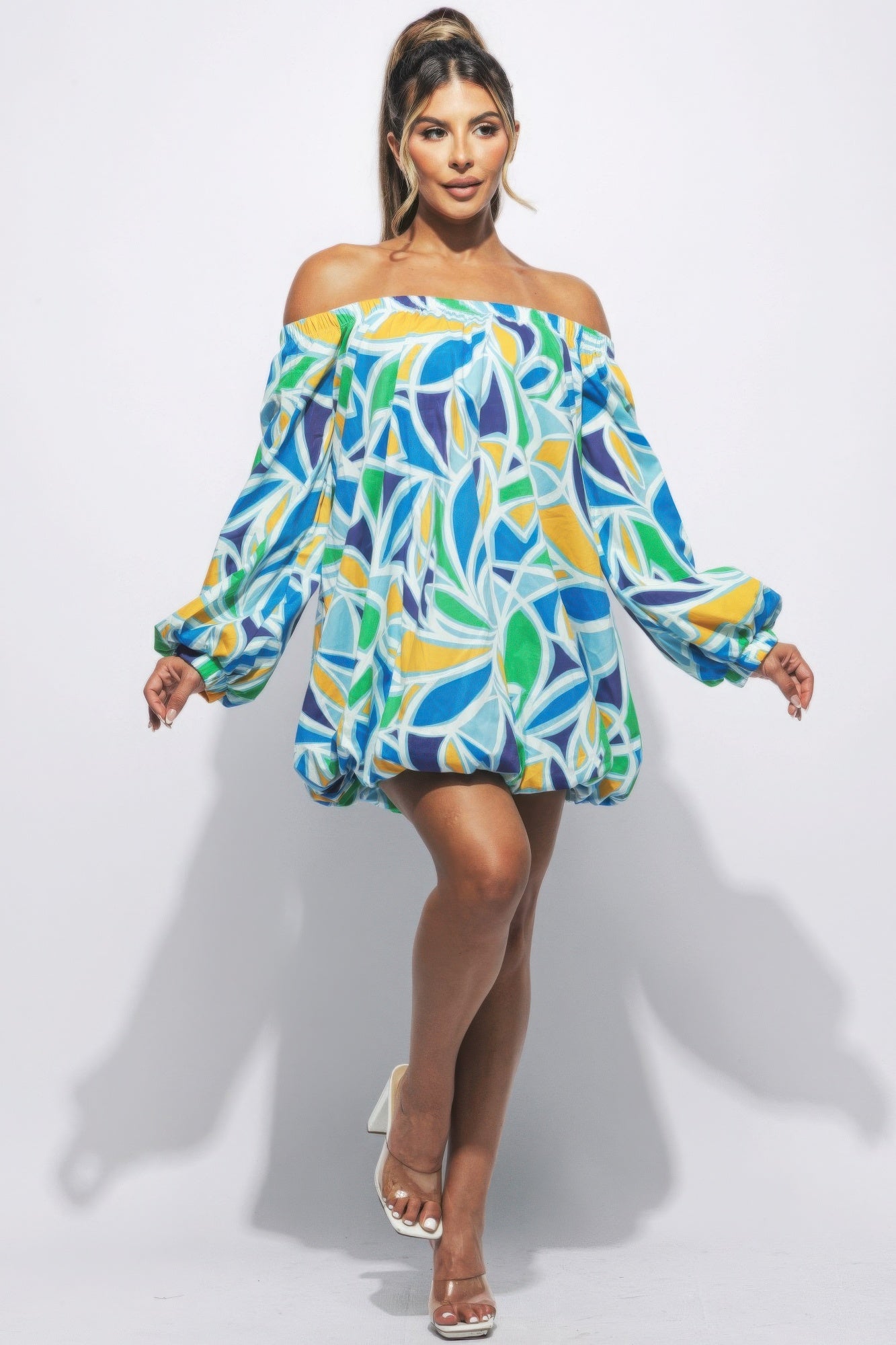 New Arrival – Off Shoulder Bubble Dress – New Arrival Now Live