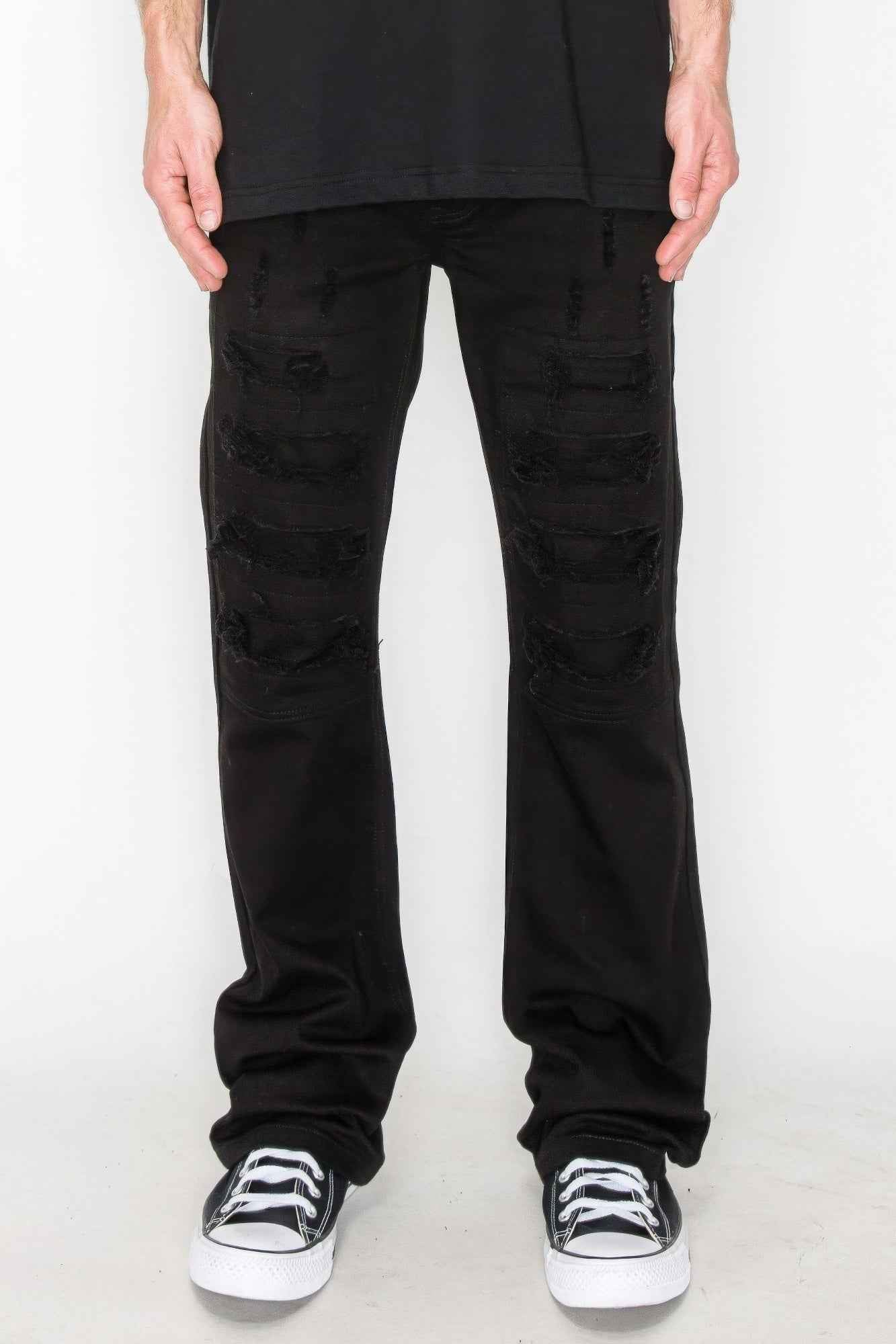 New Arrival – Bootcut Rip & Repair Colored Jeans – New Arrival Now Live
