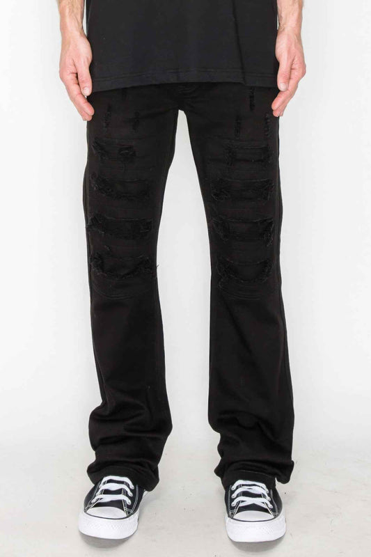 New Arrival – Bootcut Rip & Repair Colored Jeans – New Arrival Now Live
