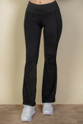 Wide waistband flare leg pants-Product Type | Naughty Smile Fashion