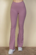 Wide waistband flare leg pants-Product Type | Naughty Smile Fashion
