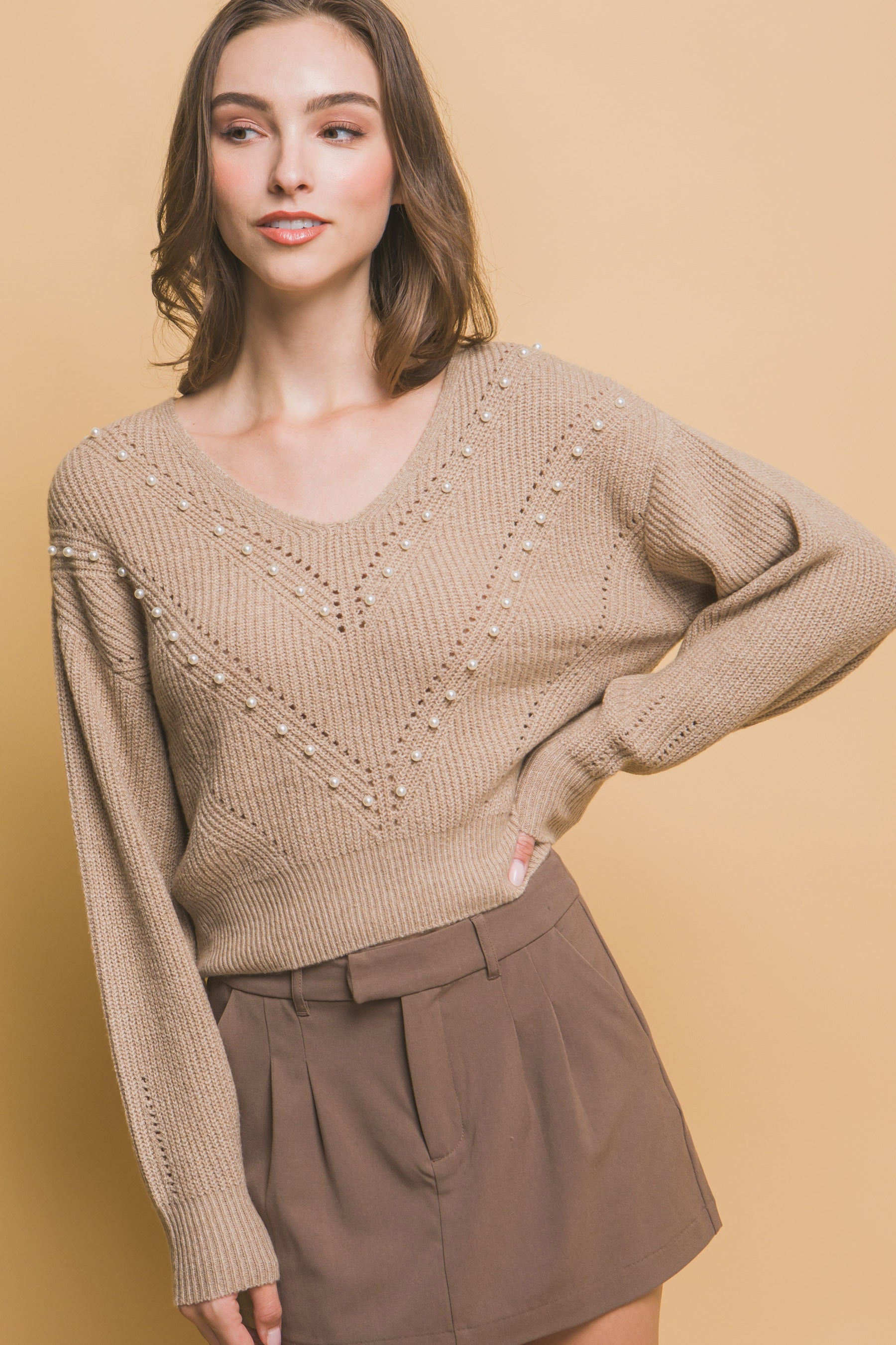 Pearl details sweater-Product Type | Naughty Smile Fashion