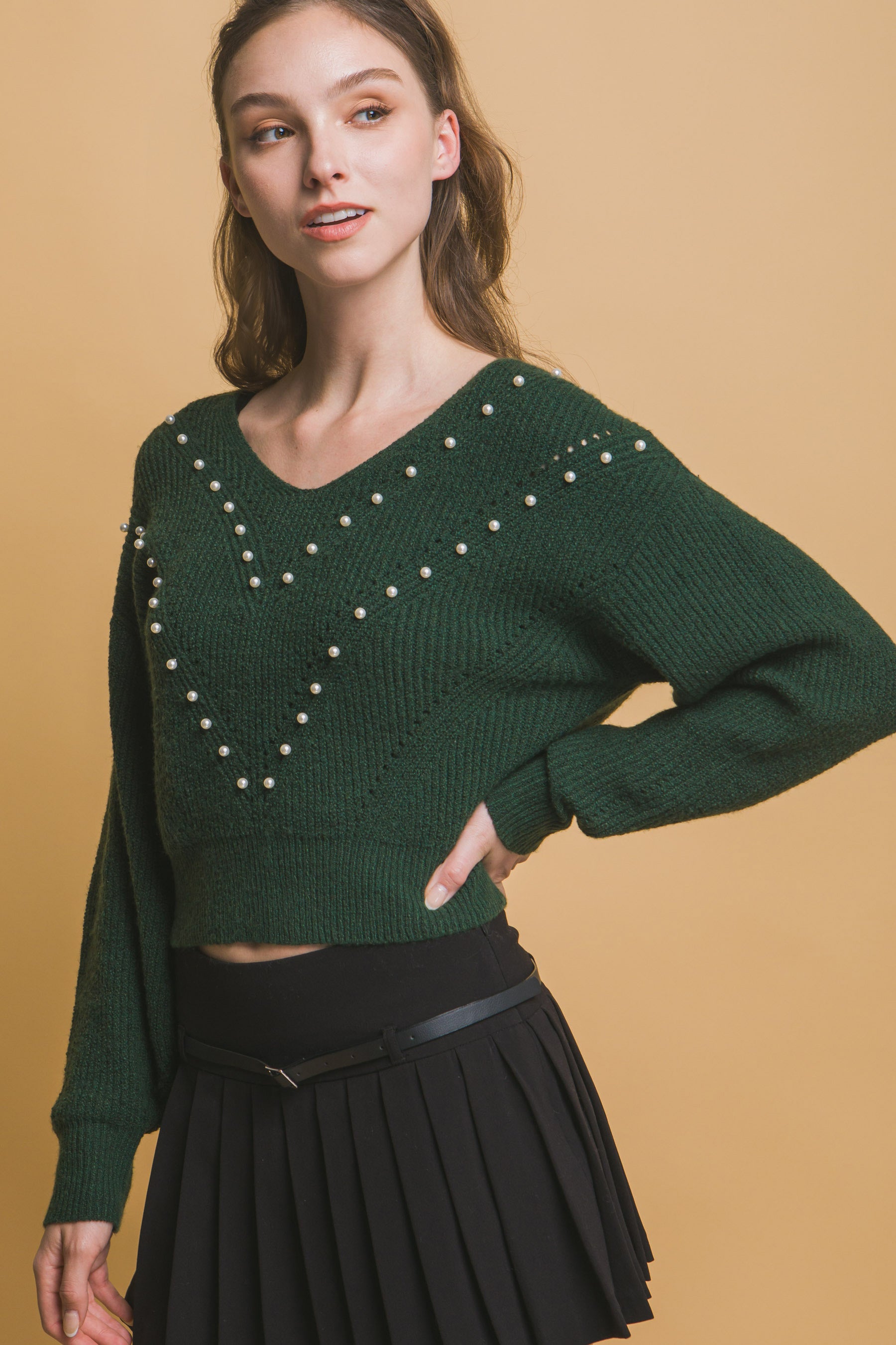 Pearl details sweater-Product Type | Naughty Smile Fashion