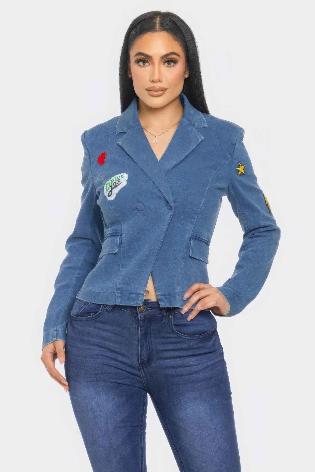 New Arrival – Patch It Up Denim Blazer Jacket – New Arrival Now Live