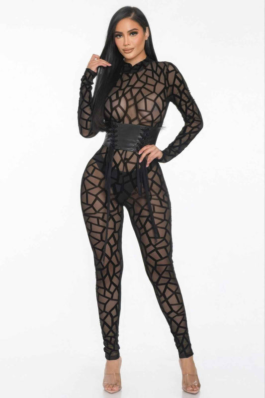 New Arrival – Geometric Printed Jersey Jumpsuit – New Arrival Now Live