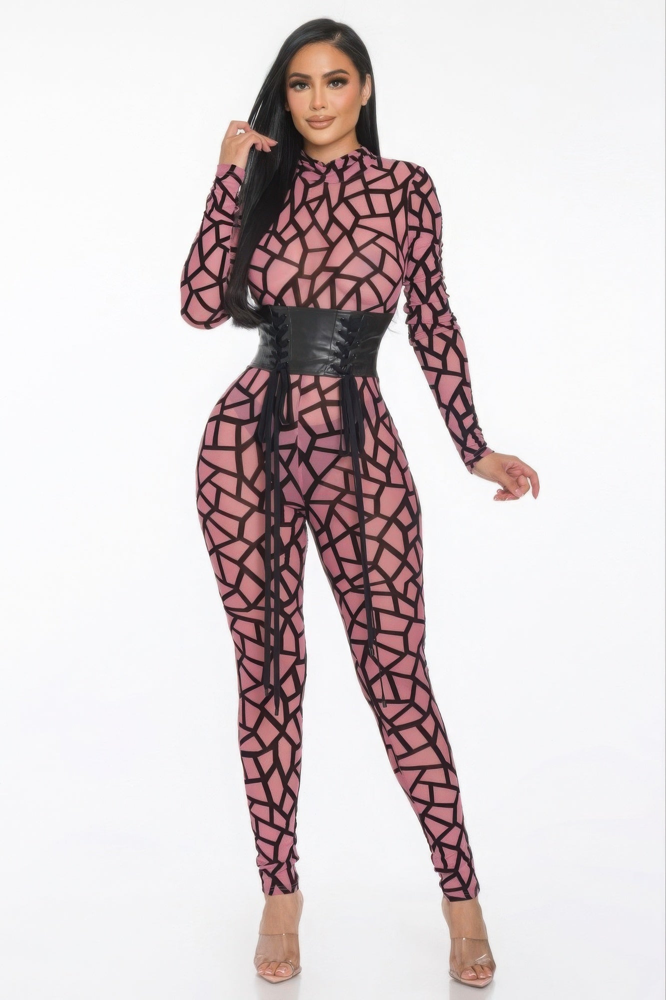 New Arrival – Geometric Printed Jersey Jumpsuit – New Arrival Now Live