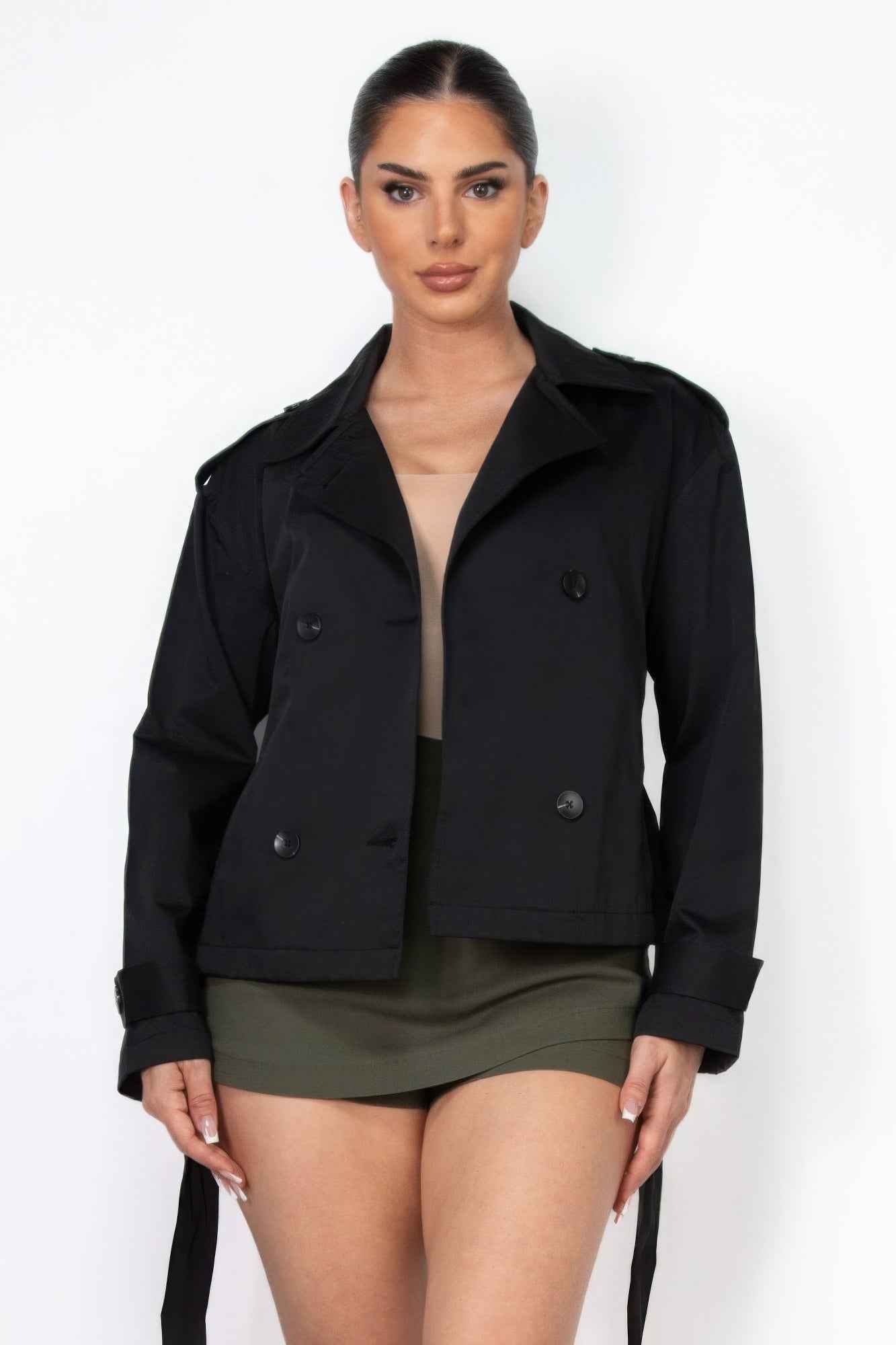 New Arrival – Double-breasted Waist-tie Trench Coat – New Arrival Now Live