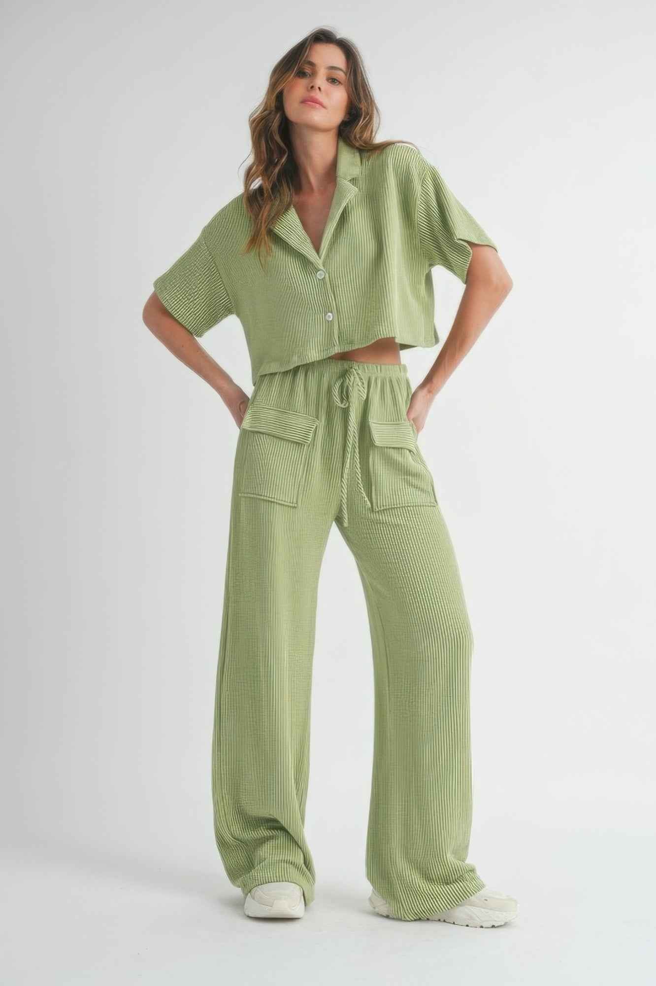 New Arrival – Button Up 2 Piece Set – New Arrival Now Live