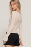 Long Sleeve Boat Neck Sweater