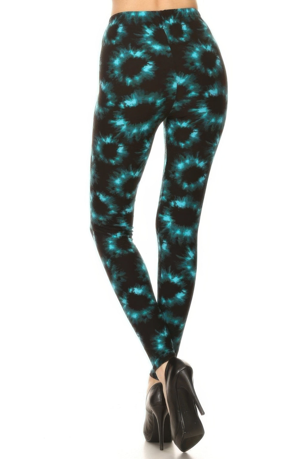 Tie Dye Rinted, Full Length, High Waisted Leggings-Product Type | Naughty Smile Fashion