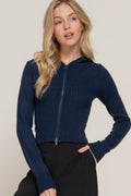 2-way zip closure sweater hoodie cardigan-Product Type | Naughty Smile Fashion