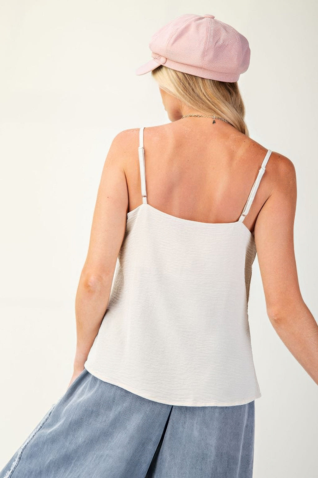 Laced textured poly woven camisole-Product Type | Naughty Smile Fashion