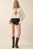 Love like a cowgirl thermal graphic sweatshirt