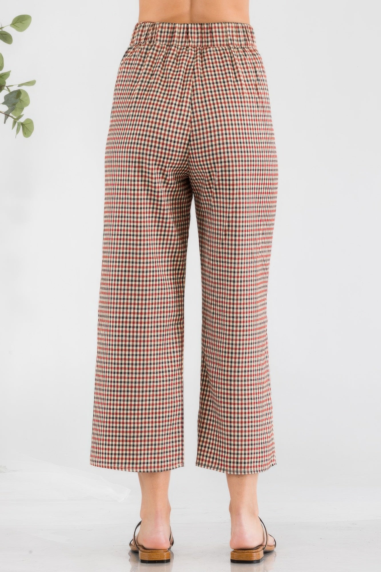 Gingham High Waist Pants-Product Type | Naughty Smile Fashion