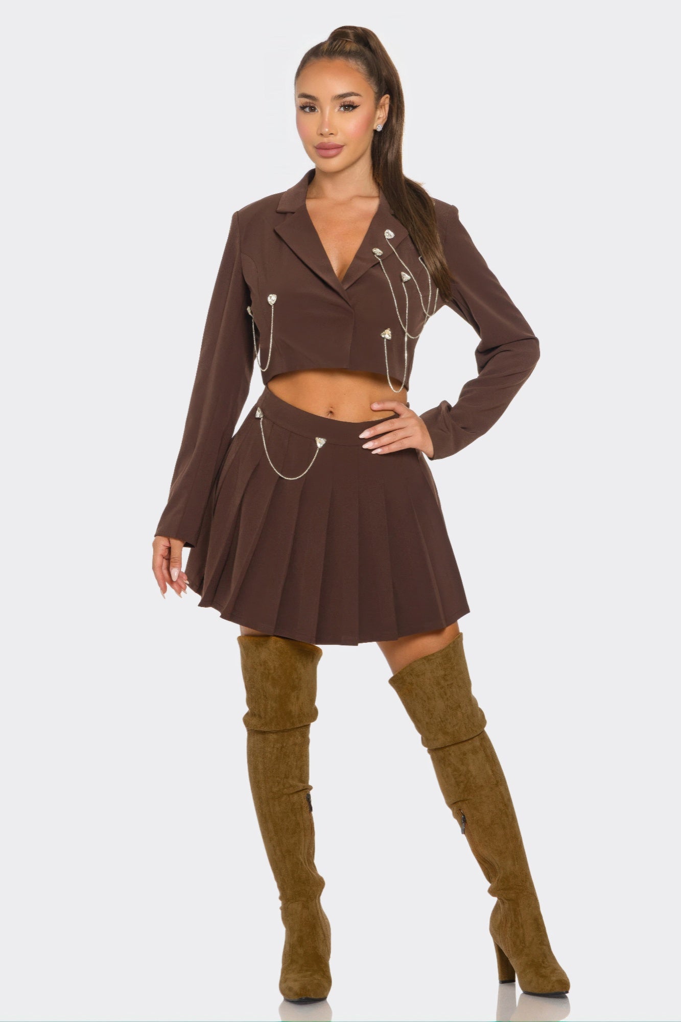 Pleated Skirt Set-Product Type | Naughty Smile Fashion