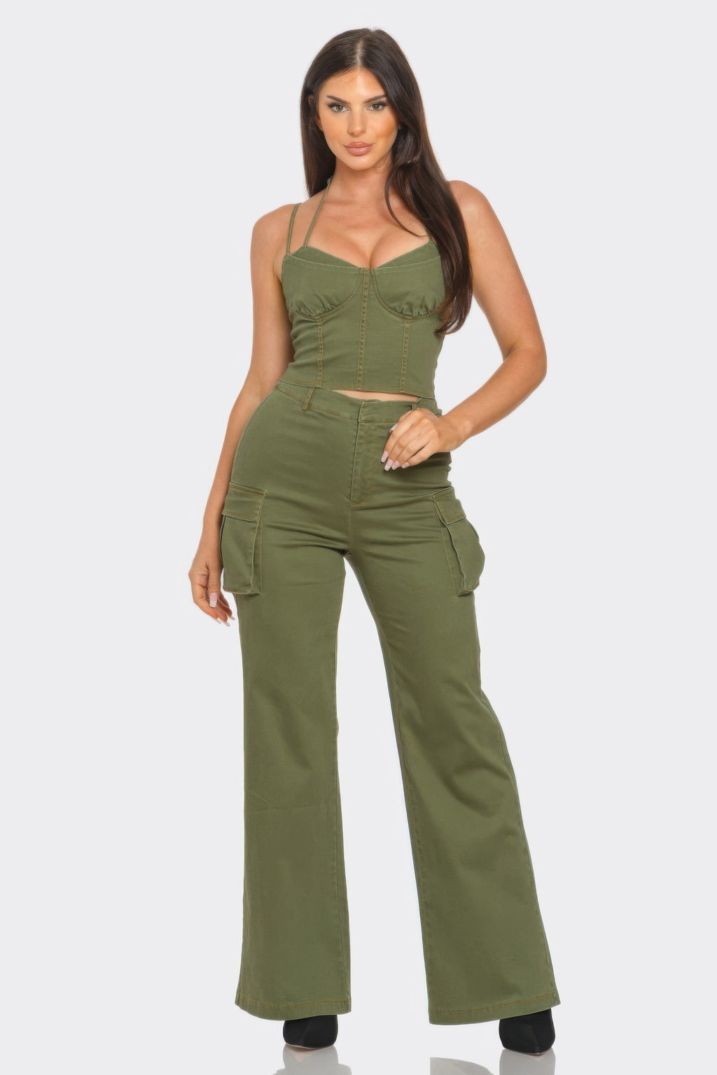 Crop Jacket 3pcs Set-Product Type | Naughty Smile Fashion