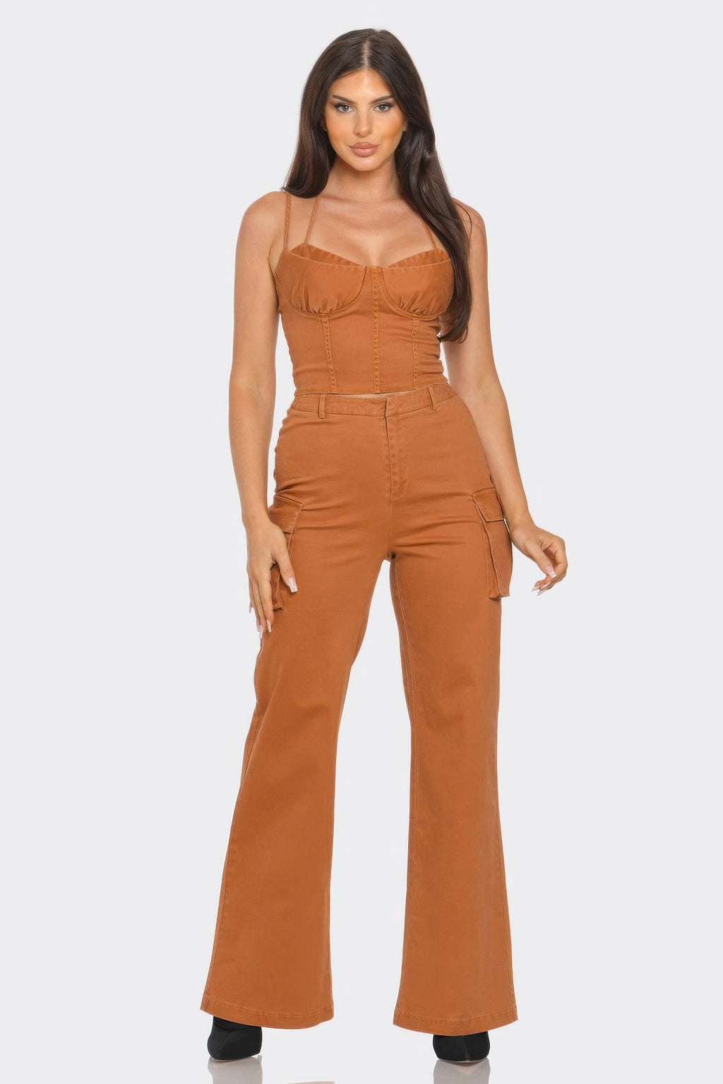 Crop Jacket 3pcs Set-Product Type | Naughty Smile Fashion